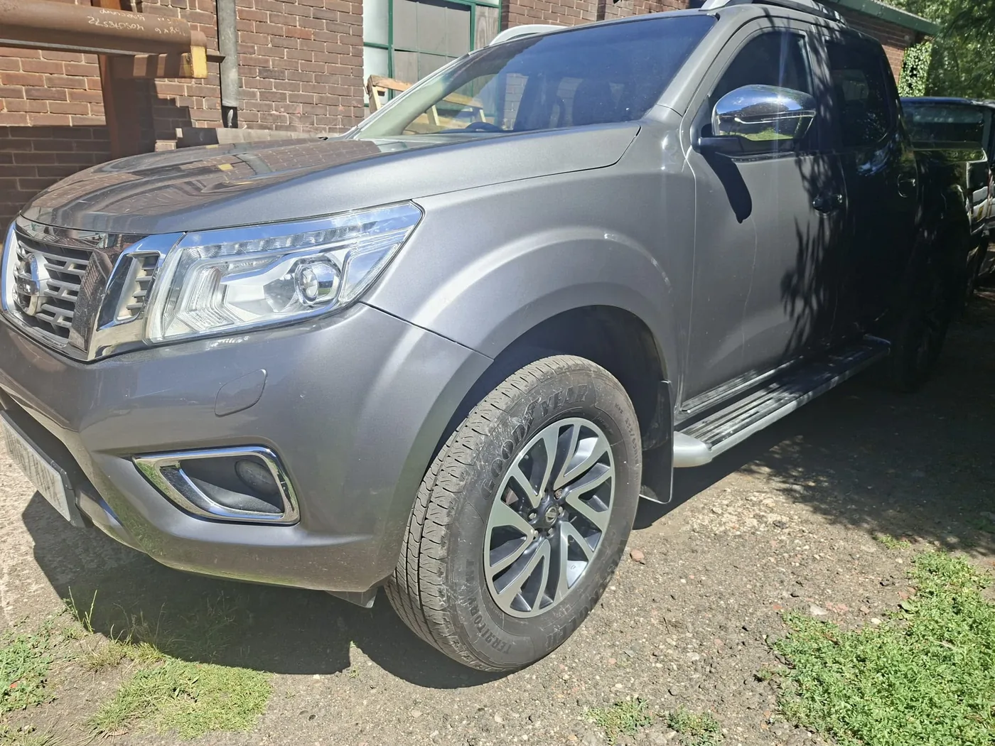Grey pickup with bodywork repaired and paint finished back to factory gloss